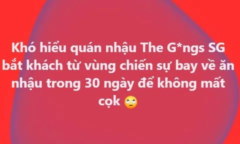 Khách ở Dubai xin hủy cọc vì chiến sự, quán nhậu TP HCM phản hồi gây tranh cãi