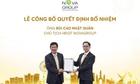NovaGroup chuyển giao ghế Chủ tịch cho con trai ông Bùi Thành Nhơn