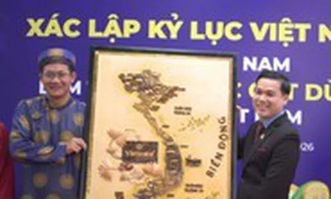 Chiêm ngưỡng bản đồ Việt Nam từ xôi nước cốt dừa