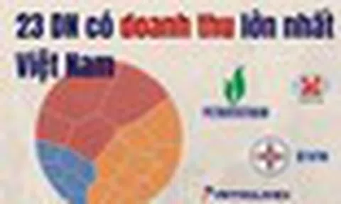 23 doanh nghiệp lớn nhất Việt Nam thu về gần 3,8 triệu tỷ đồng: 4 ông lớn nhà nước chiếm gần một nửa