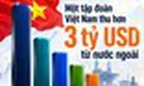Một tập đoàn Việt Nam thu hơn 3 tỷ USD từ nước ngoài, lớn hơn FPT, Vinamilk và VinFast cộng lại