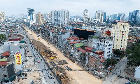 Siêu tuyến đường 7.200 tỷ dài 2,2 km đi qua giữa trung tâm Hà Nội sắp đạt cột mốc quan trọng