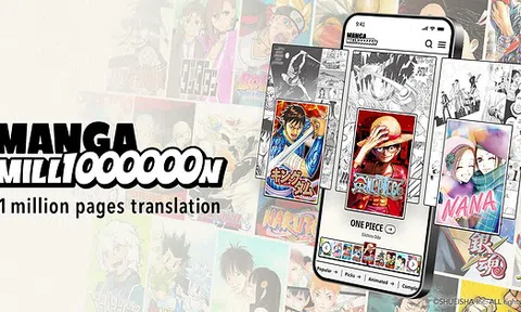 Shueisha Đẩy Mạnh Hoạt Động Toàn Cầu với MANGA MILLION - Nền Tảng Manga (Truyện Tranh Nhật Bản) Hỗ Trợ 100 Ngôn Ngữ