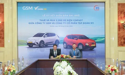 Tập đoàn 911 mua, thuê 2.200 ô tô điện VinFast từ GSM, “lấn sân” sang taxi điện