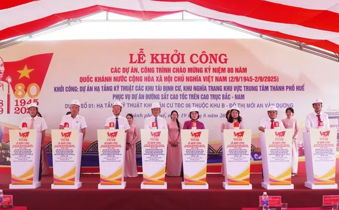 Huế đồng loạt khởi công 4 dự án tái định cư, nghĩa trang phục vụ đường sắt tốc độ cao