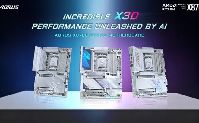 GIGABYTE công bố bo mạch chủ dòng AORUS X870E X3D series tăng cường AI cho bộ vi xử lý AMD Ryzen™ X3D