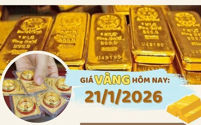 Giá vàng hôm nay 21/1: Vàng tăng gần 3,1 triệu đồng/lượng