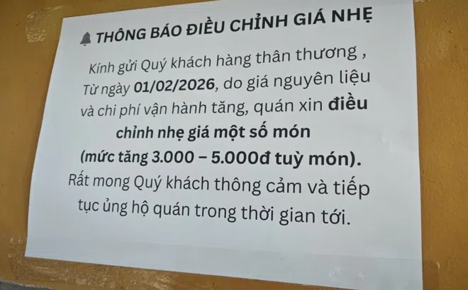 Hàng quán ở TPHCM tăng giá sau Tết