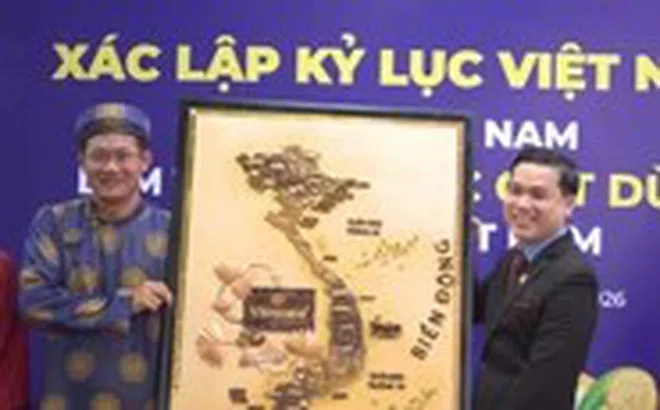 Chiêm ngưỡng bản đồ Việt Nam từ xôi nước cốt dừa