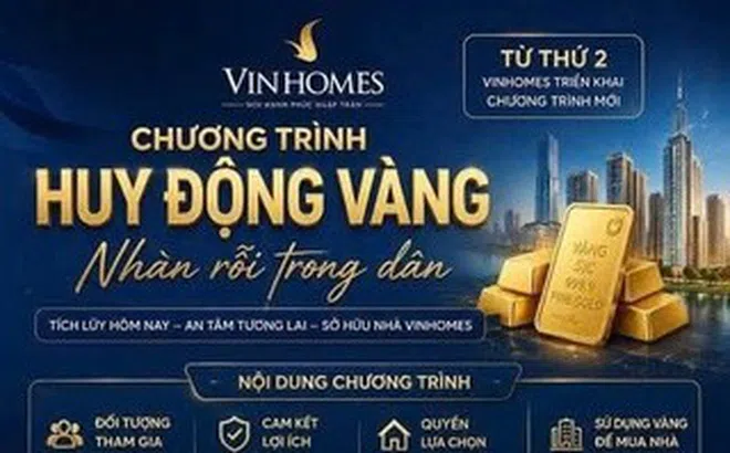 Vinhomes triển khai chương trình hỗ trợ giao dịch bất động sản bằng vàng
